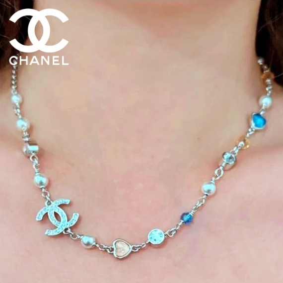 《ハート×煌めきがかわいい♡》CHANEL ネックレス 25P