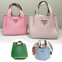PRADA(プラダ) ハンドバッグ 【セール】プラダ☆三角ロゴ レザーハンドバッグ☆1BA349 2DKV