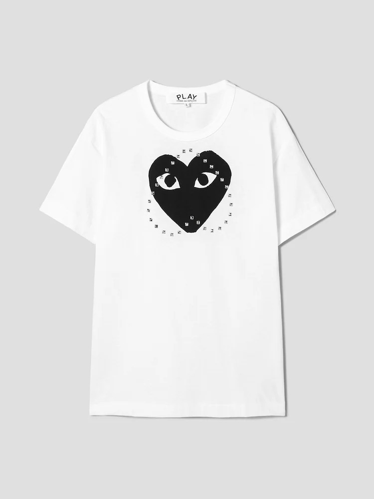 ★PLAY CDG★ ブラックハート スタッズTシャツ 男女兼用