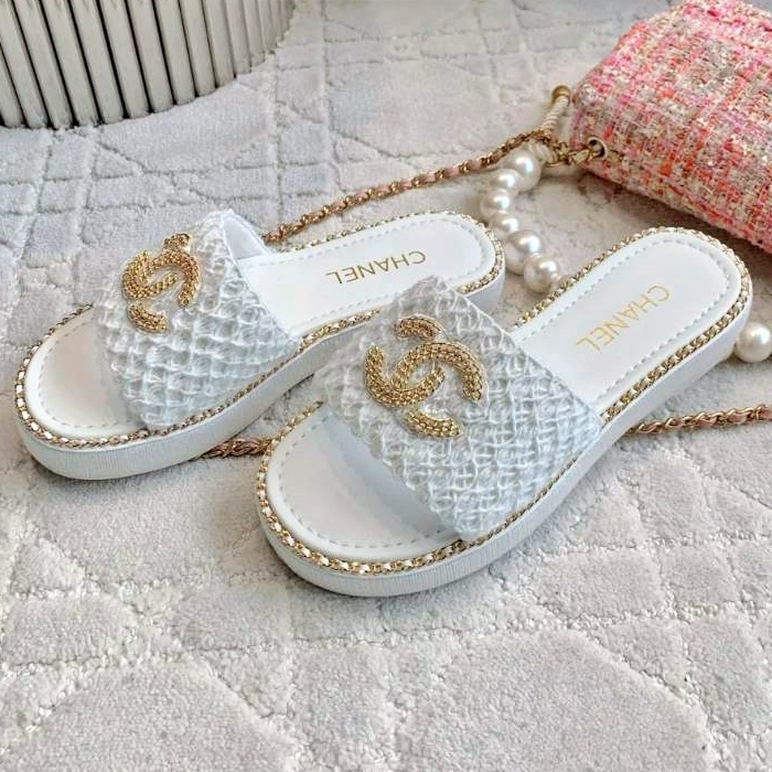 《大人かわいい》CHANEL クロシェット ミュール サンダル 25S