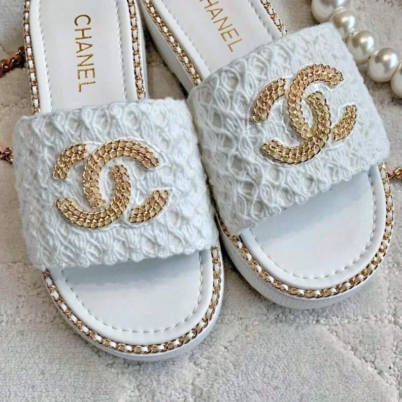 《大人かわいい》CHANEL クロシェット ミュール サンダル 25S