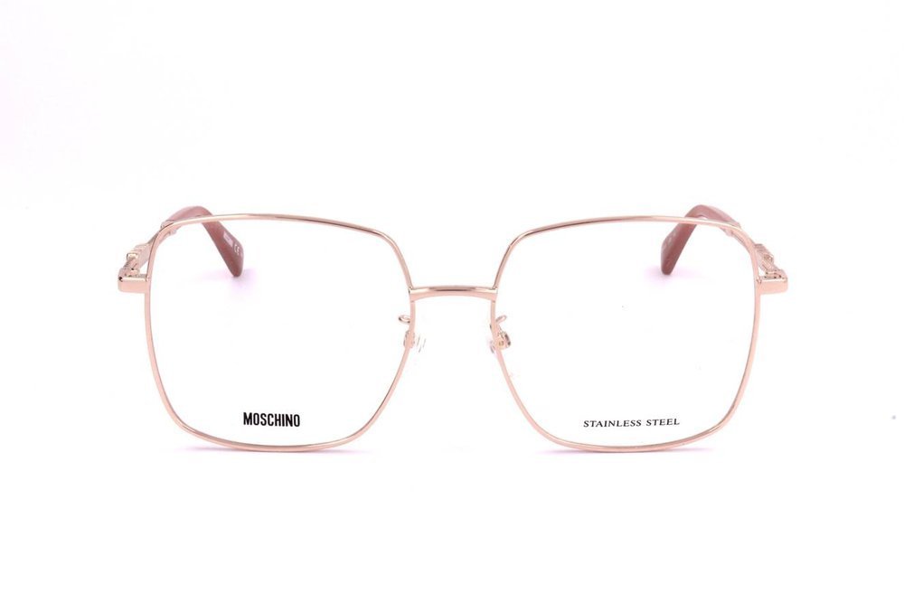 Moschino スクエアフレムメカネ MOS615G DDBGOLDCOPPER