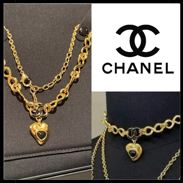 【太めチェーンが首元のアクセントに☆】CHANEL ネックレス