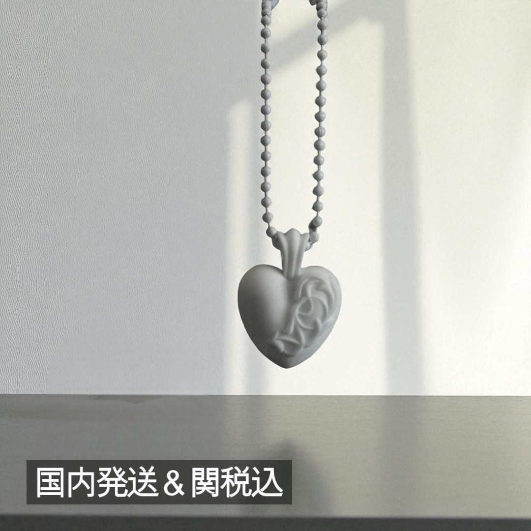 VINTAGE●CHROME HEARTS●シルクローム ハートネックレス