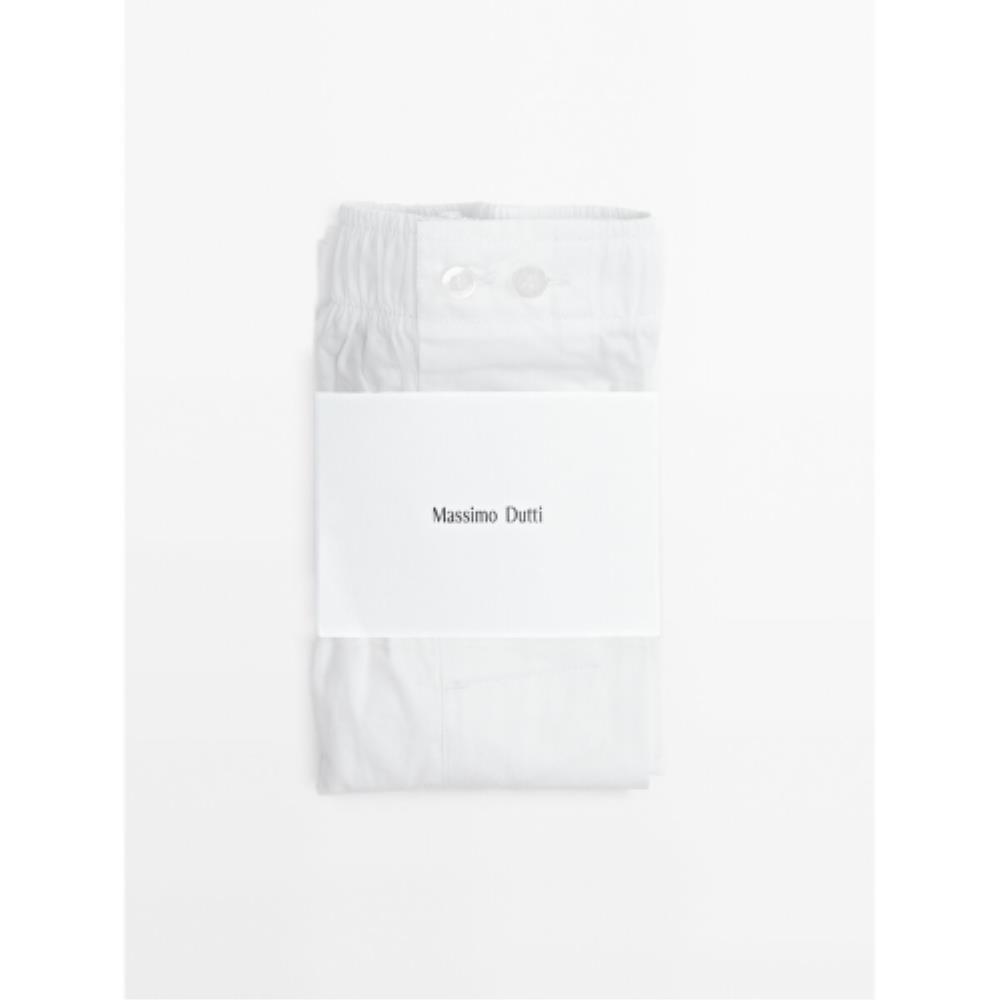 ★ Massimo Dutti★ White poplin boxer briefs 00224189250