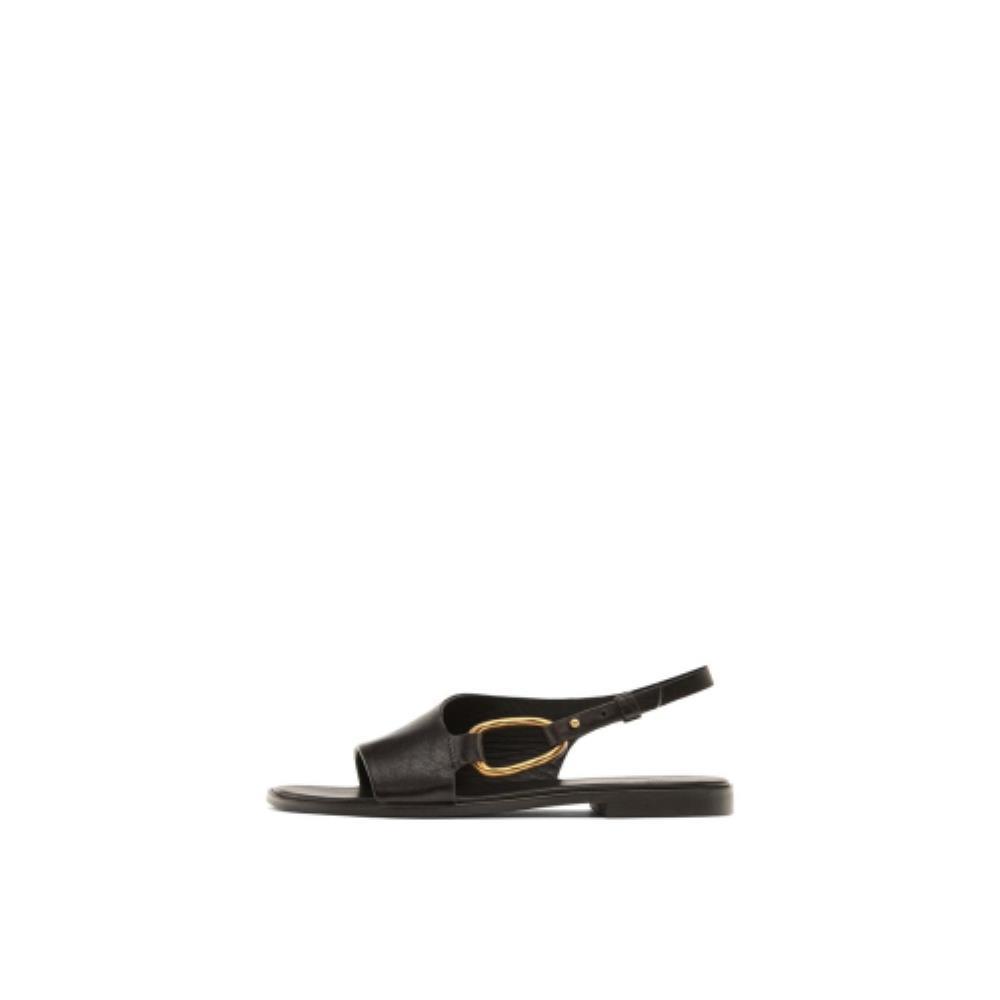★ Massimo Dutti★ Ring Detail Leather Sandals 11711650700