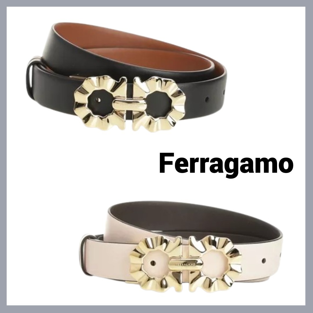 【Ferragamo】ガンチーニ レザーベルト（2色）