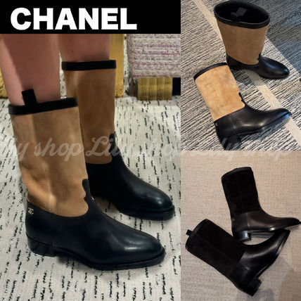 ブラック（黒）系 CHANEL(シャネル) ミドルブーツ(レディース