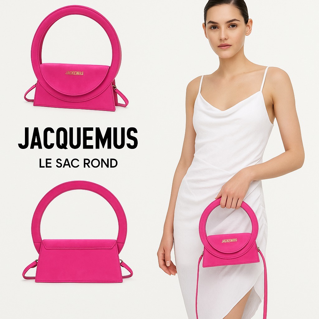 【JACQUEMUS】Le Sac Rond トートバッグ ピンク