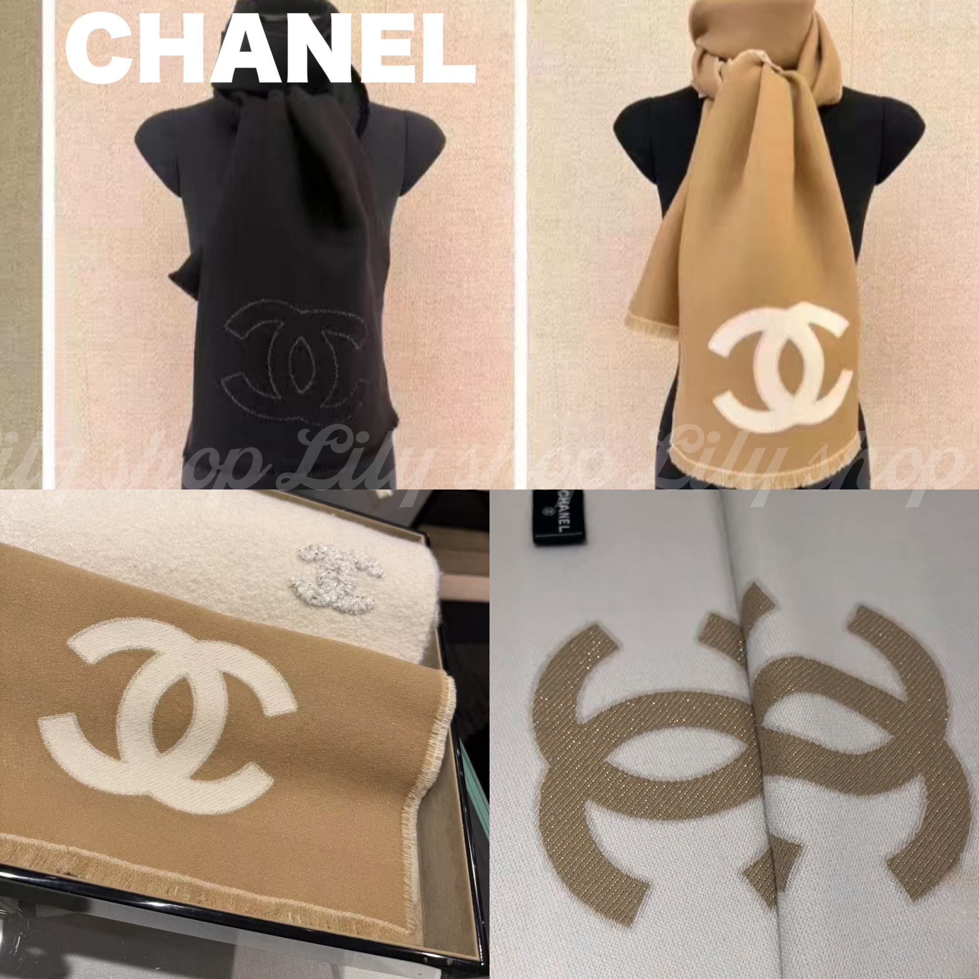 上品コーデに変身♡CHANEL マフラー