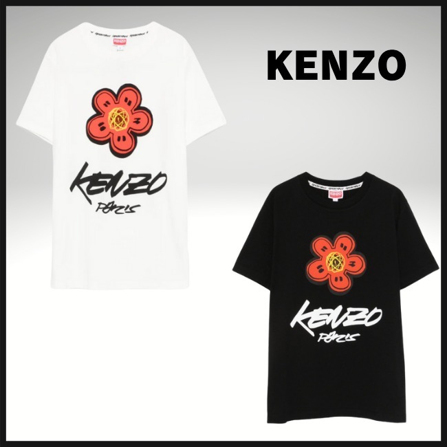 【KENZO】Logo Printed Crewneck T-Shirt ※送関込