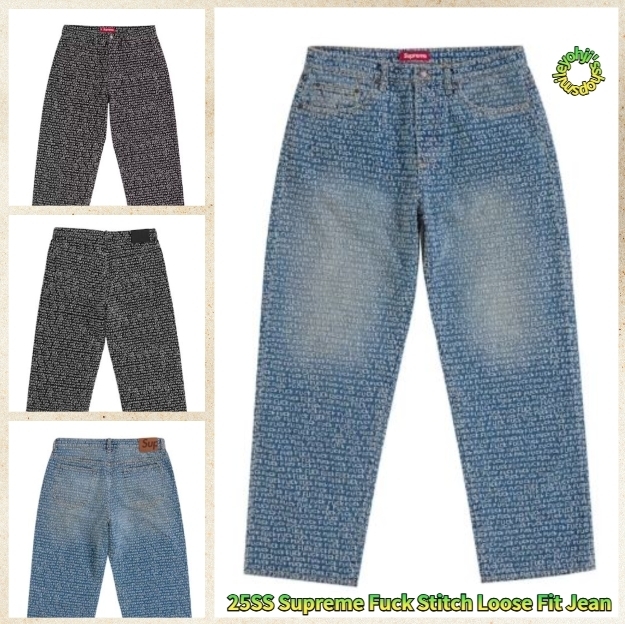 ★25SS WEEK18★Supreme Fuck Stitch Loose Fit Jean