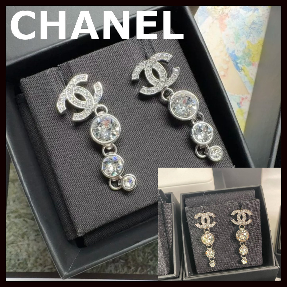 【上品で使いやすい♪】CHANEL シャネル CCマーク ピアス