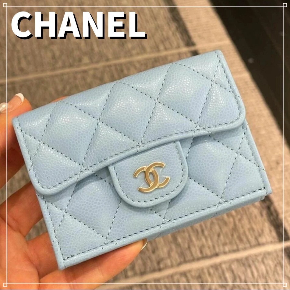 【人気】CHANEL 財布 ミニ ゴールド金具 カード コイン フラップ
