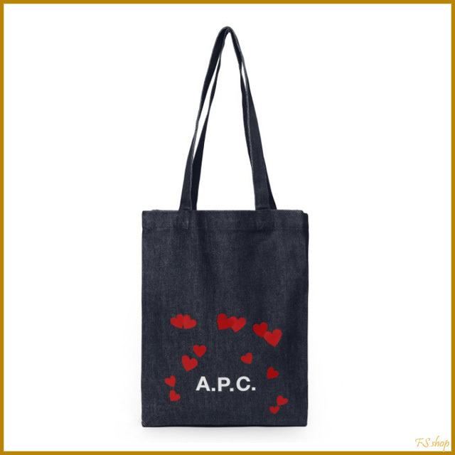 A.P.C. (正規品/送料関税込み) LOU ハート デニム エコバッグ