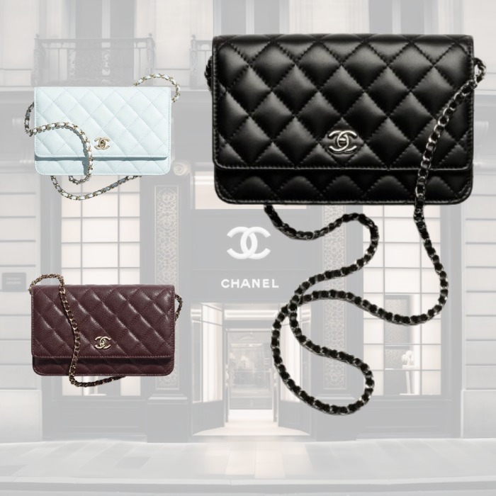 【シックなデザイン】CHANEL クラシック チェーンウォレット