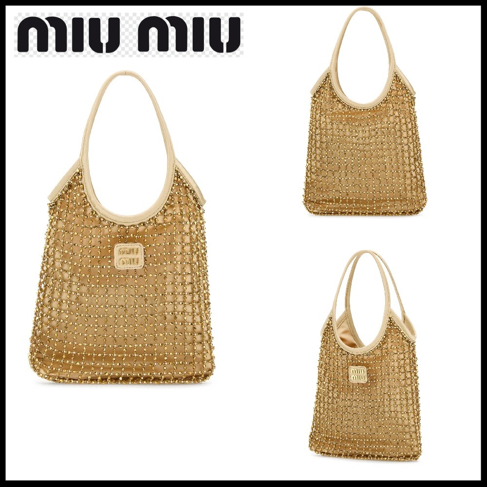 【MiuMiu】アイビー 装飾ハンドバッグ