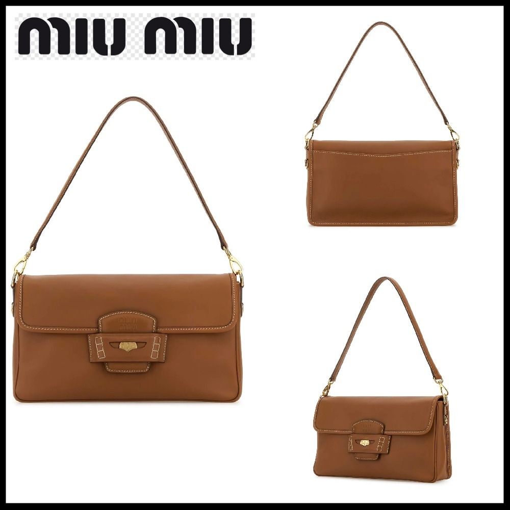 【MiuMiu】ロゴエンボスショルダーバッグ