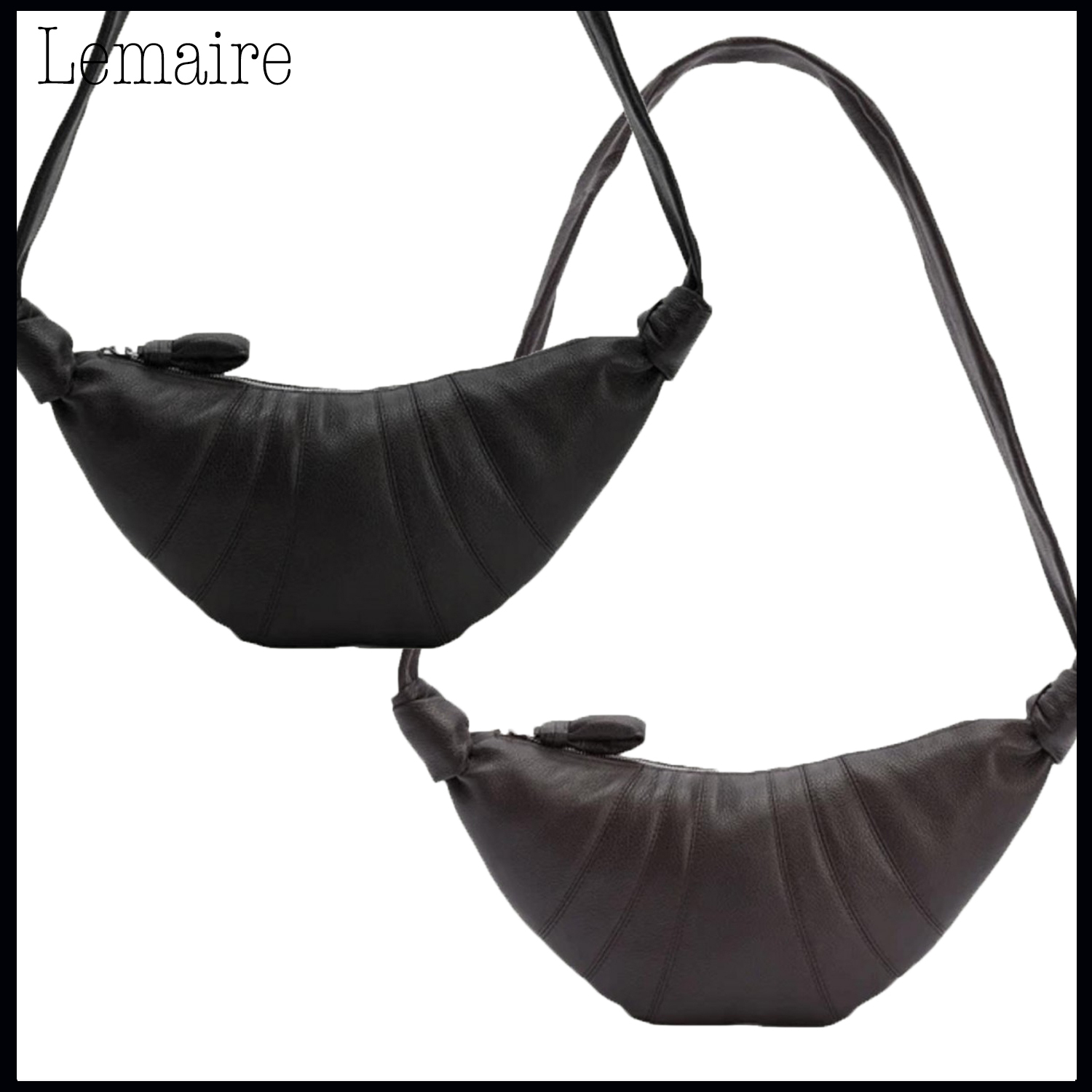 NEW LEMAIRE SMALL グレインカーフ CROISSANT BAG▲2色