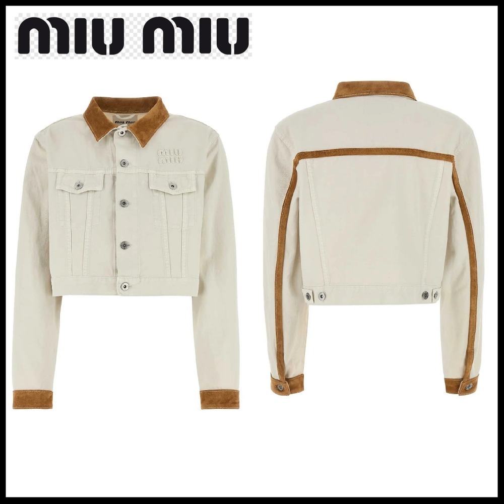 【MiuMiu】クロップドデニムジャケット