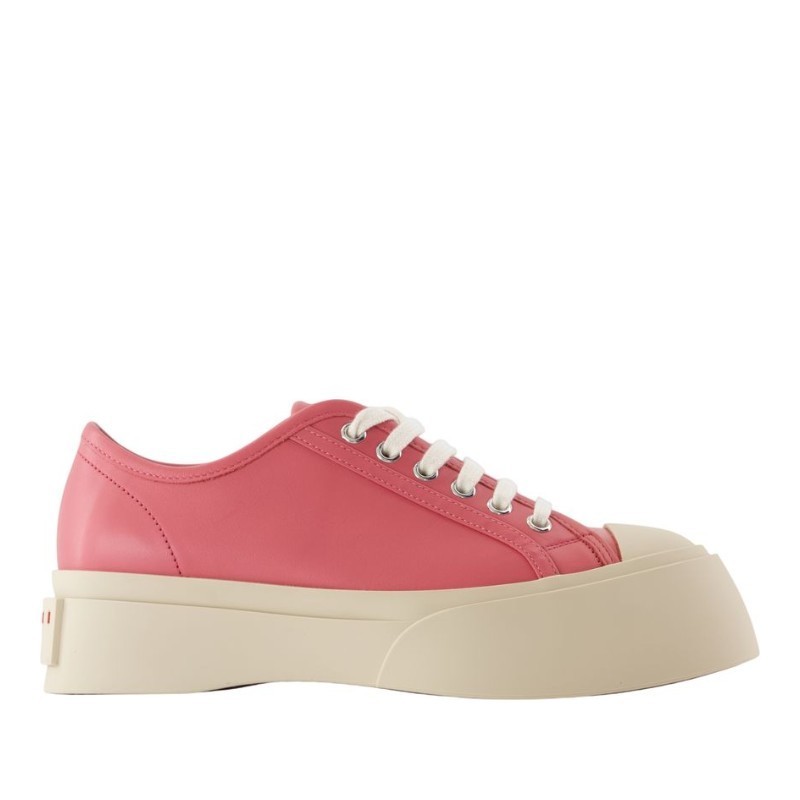 スニーカー MARNI Laced Up Sneakers - Marni - Leather - Pink