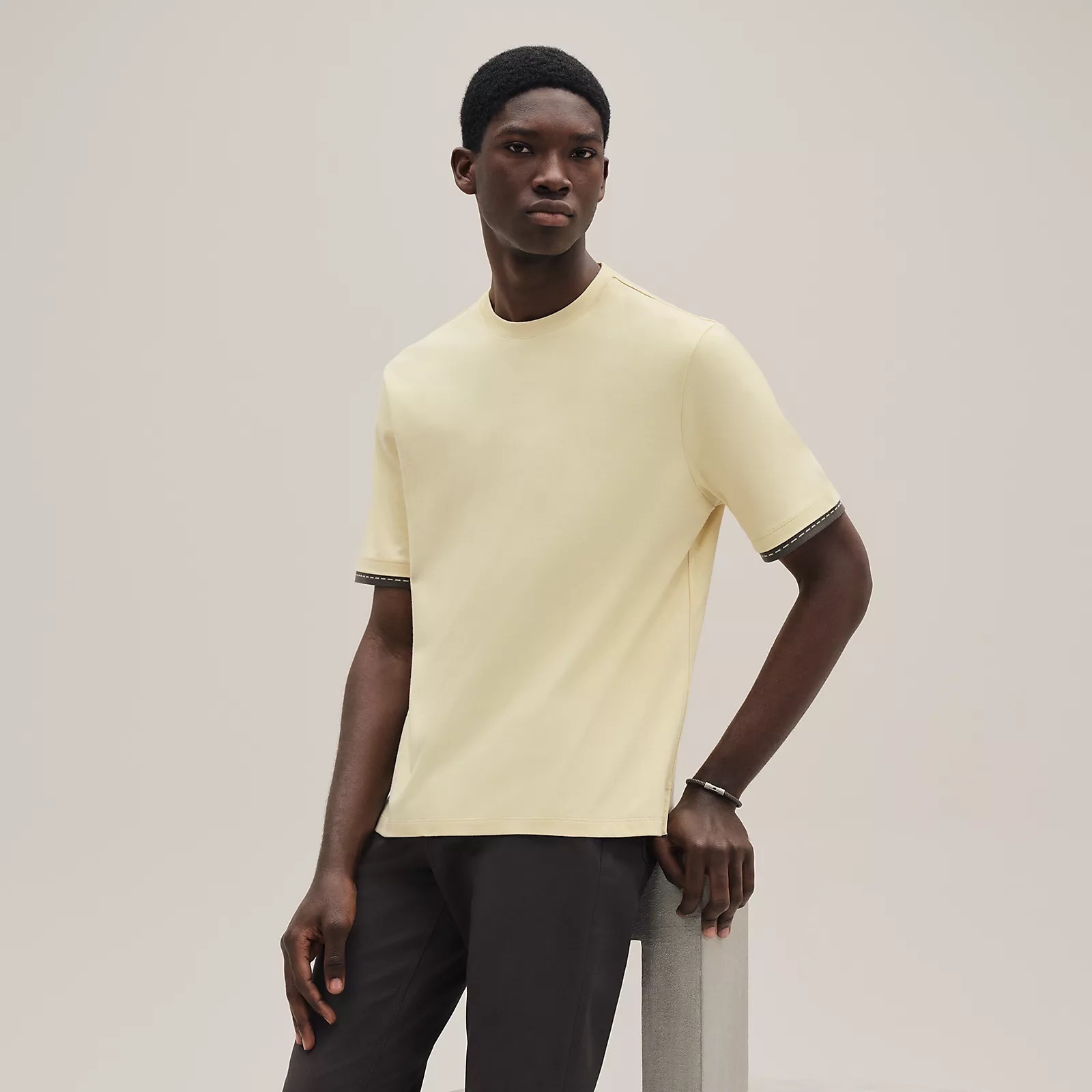 HERMES 25AW新色 Tシャツ《サドルステッチ》コットン DHL 直営店
