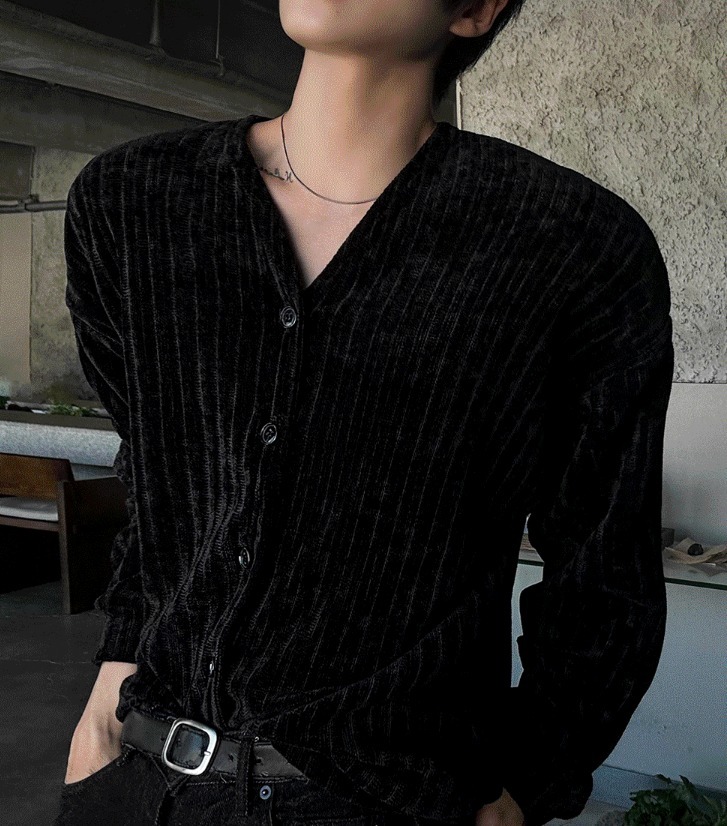 [COSYHARU公式]Beloa Ribbed V-Neck Cardigan 関税・送料込み