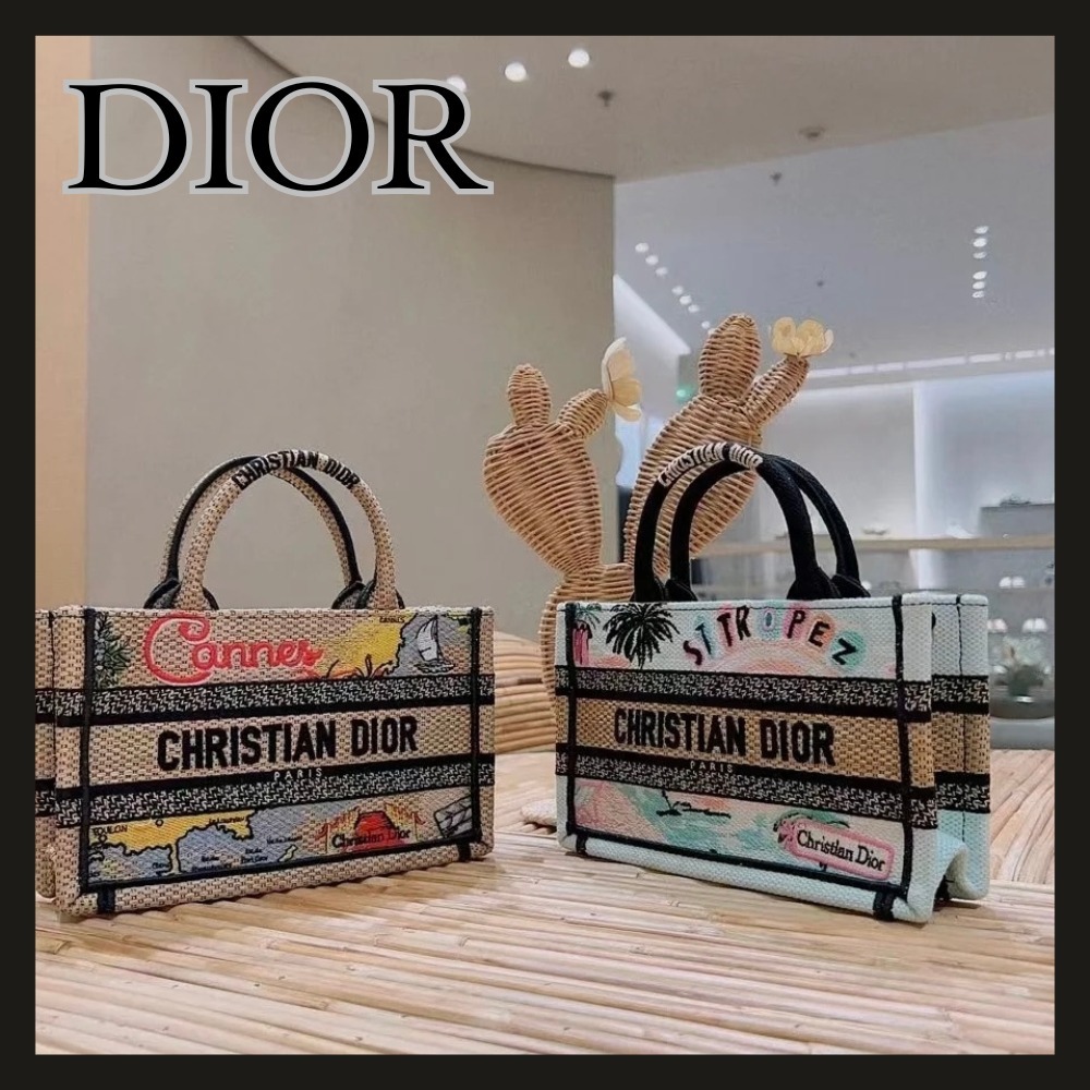 【国内未入荷】DIOR 刺繍入りミニトートバッグ