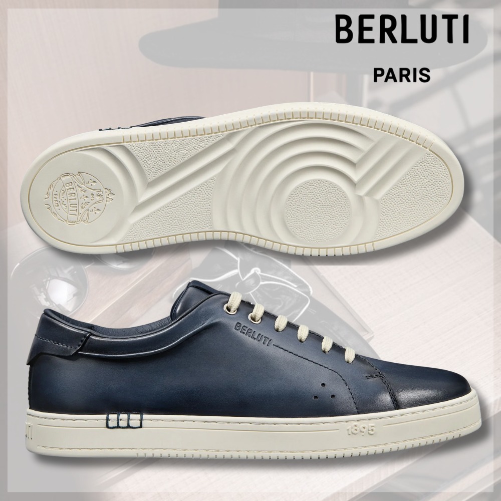Berluti メンズスニーカー Playtime ヴェネチアレザー製