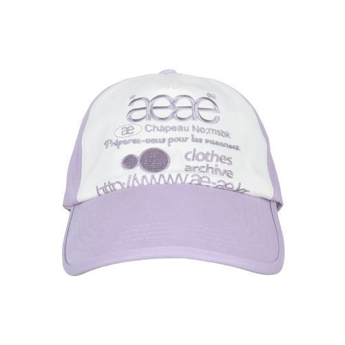 キャップ [AEAE]WEB LOGO 5 PANNEL BALL CAP - [LAVENDAR] - [LAVENDAR