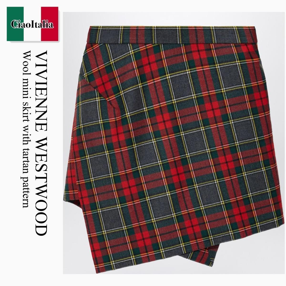 ミニスカート Vivienne Westwood Wool Mini Skirt With Tartan Pattern