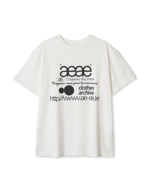 [AEAE]WEB LOGO T-SHIRTS [WHITE(ホワイト)