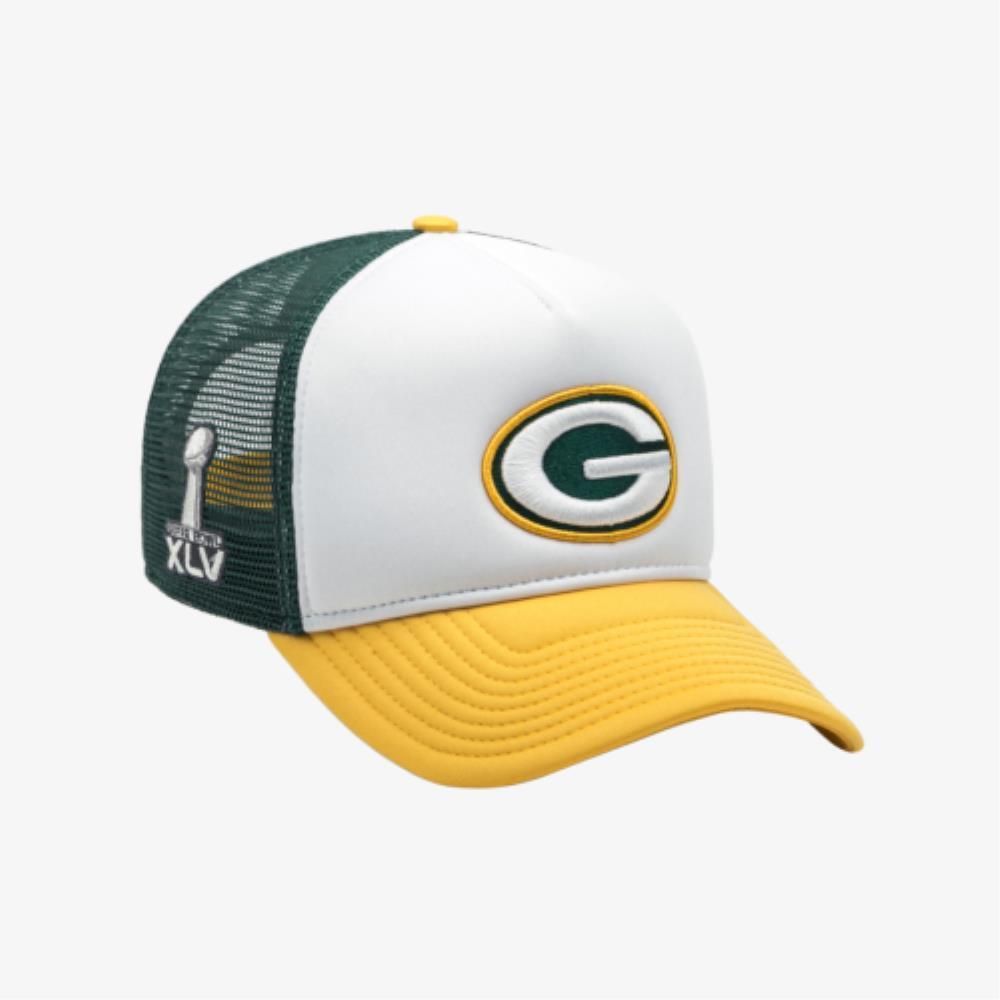 キャップ New Era NFL Green Bay Packers A-Frame Trucker Ball Cap White