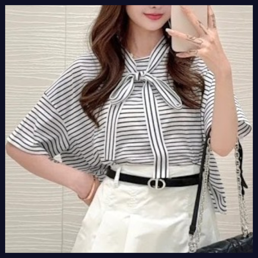 【可愛さ抜群☆】Dioriviera タイカラー Tシャツ