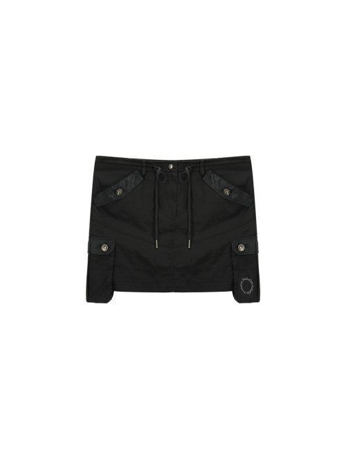 ミニスカート [MATINKIM]cargo mini skirt in charcoal