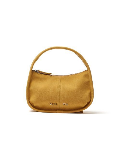 トートバッグ [MATINKIM]zip around suede mini bag in mustard