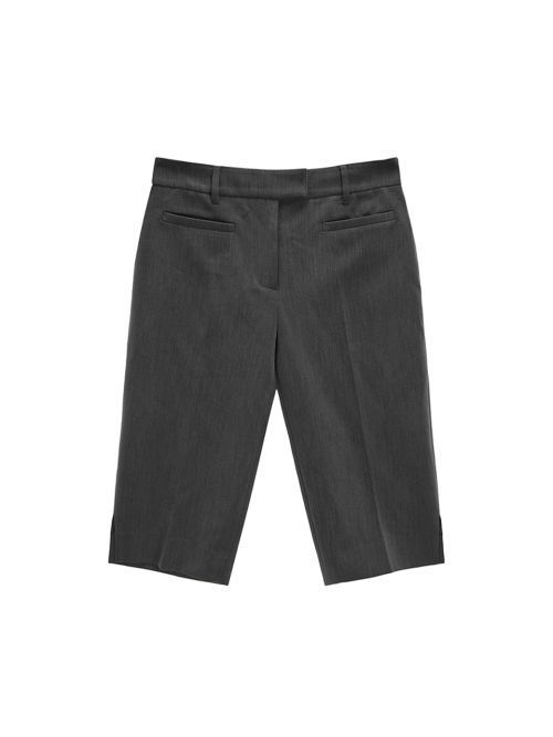 ショートパンツ [MATINKIM]capri slit pants in gray