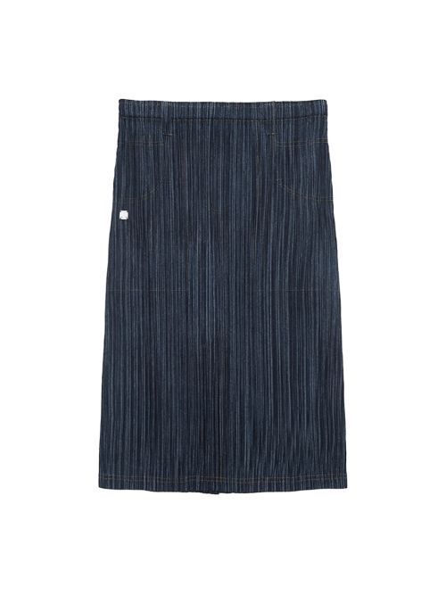 スカート [MATINKIM]flats stitch layered skirt in navy