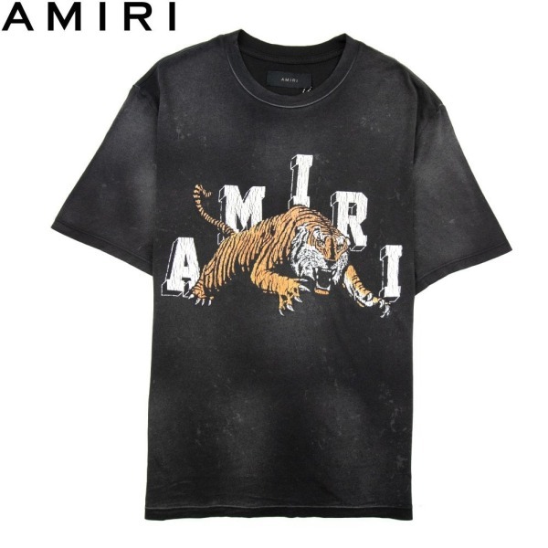 AMIRI アミリ ヴィンテージタイガープリントTシャツ ブラック