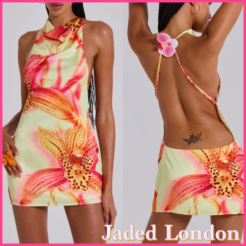 【大人気】Jaded London シア バックレス ミニドレス