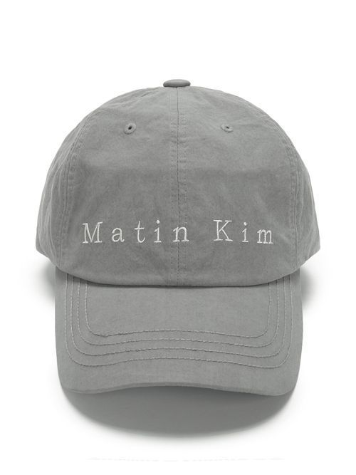 キャップ [MATINKIM]matte type ball cap in gray