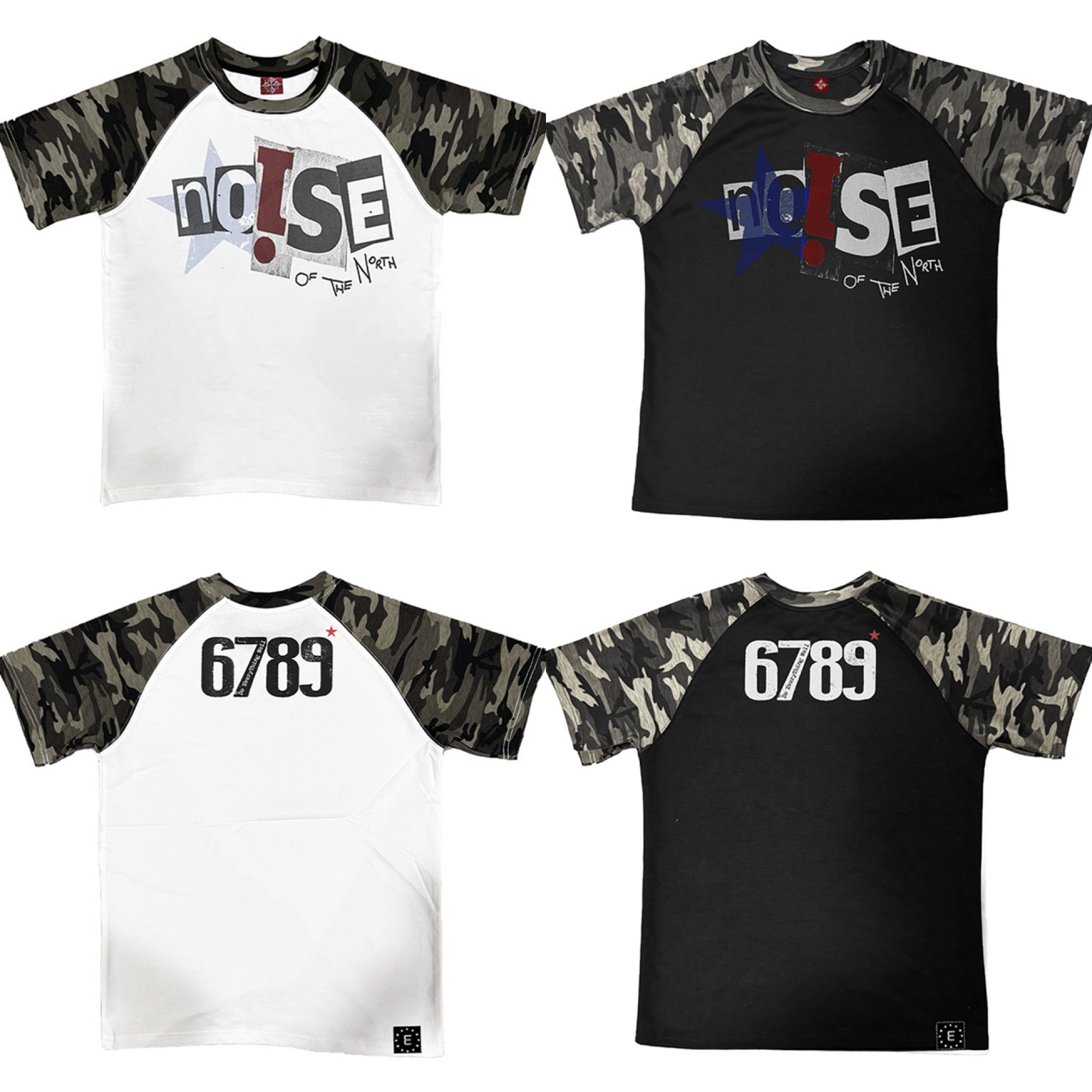 国内で当店のみ DETW - Camouflage Patchwork Graphic Tee