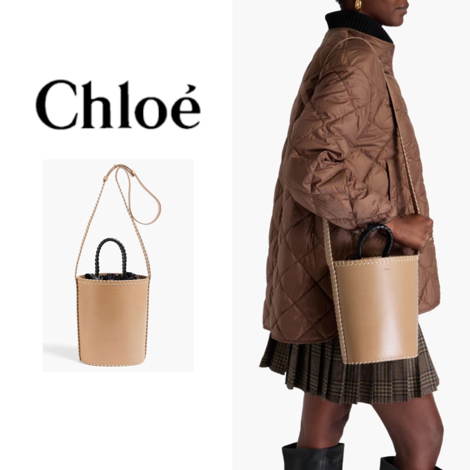 おすすめ☆大人気【CHLOE】 Louela レザー バケットバッグ