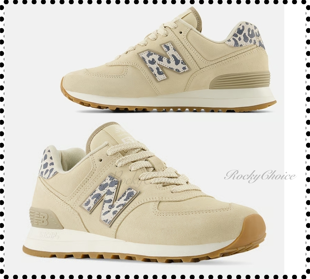 ★国内未発売・正規品★New Balance★574★クリーム×レオパード