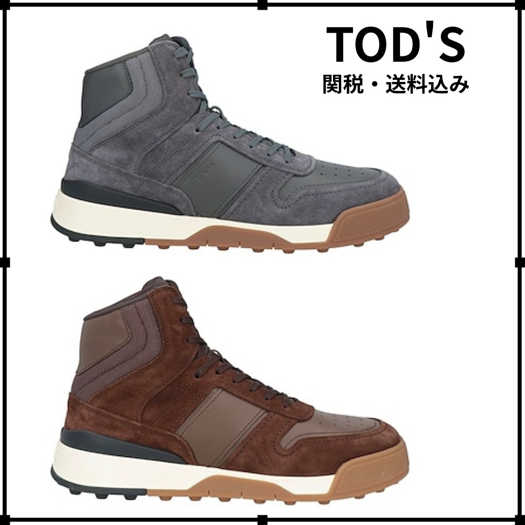 関税*送料込★TOD'S★トッズ ブランドロゴ ハイカットスニーカー