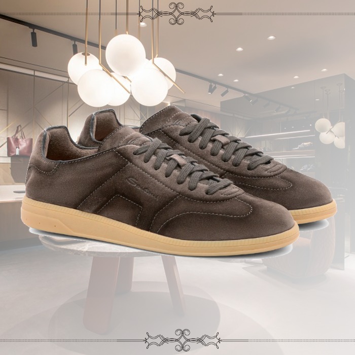 【★完売必至★】Santoni ☆ スエード DBS Oly スニーカー