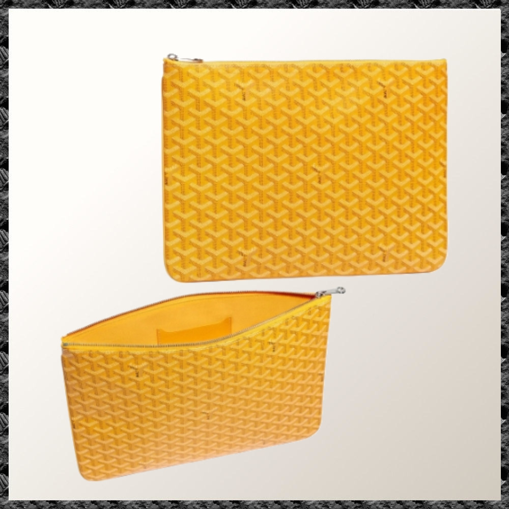 希少◆GOYARD◆ゴヤール Senat Pochette MGM Yellow クラッチ
