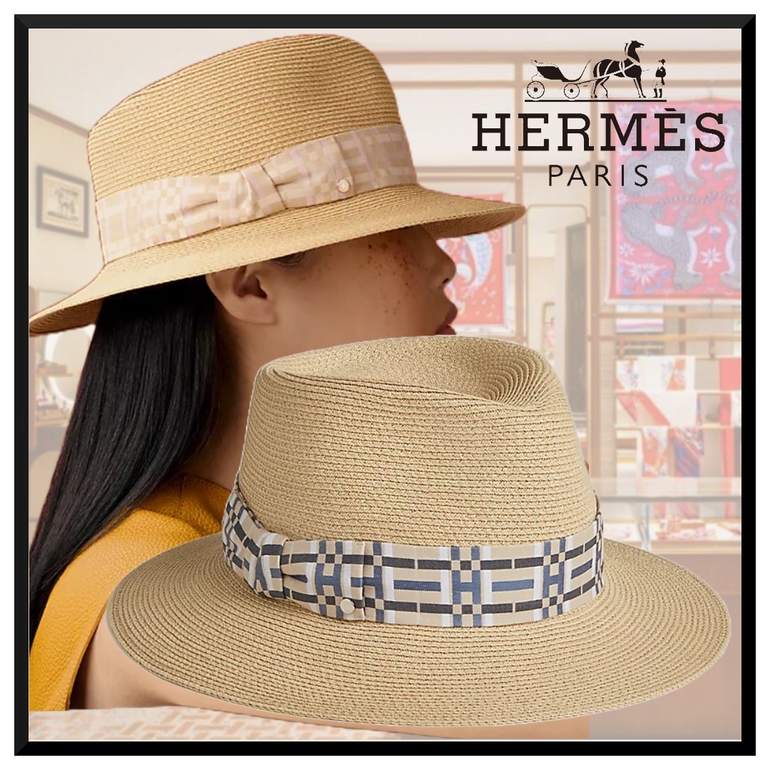 【リゾートに♪】HERMES Izia H Kiltハット