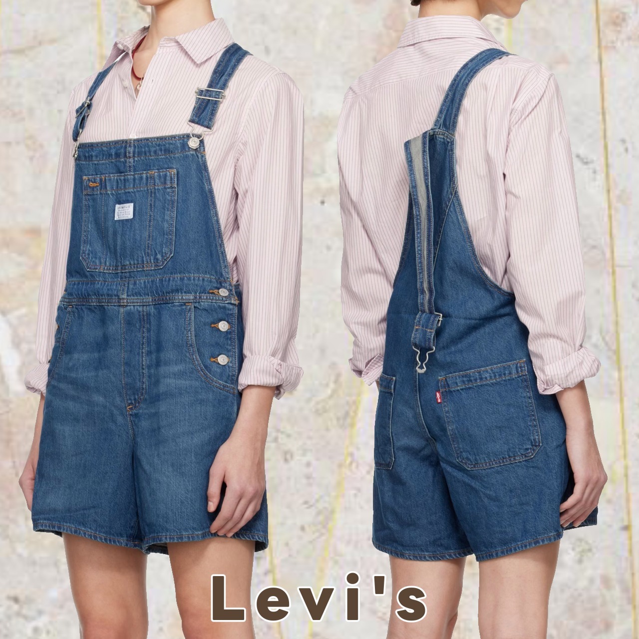 カジュアル♪【Levi's】Utility Shortall デニムオーバーオール