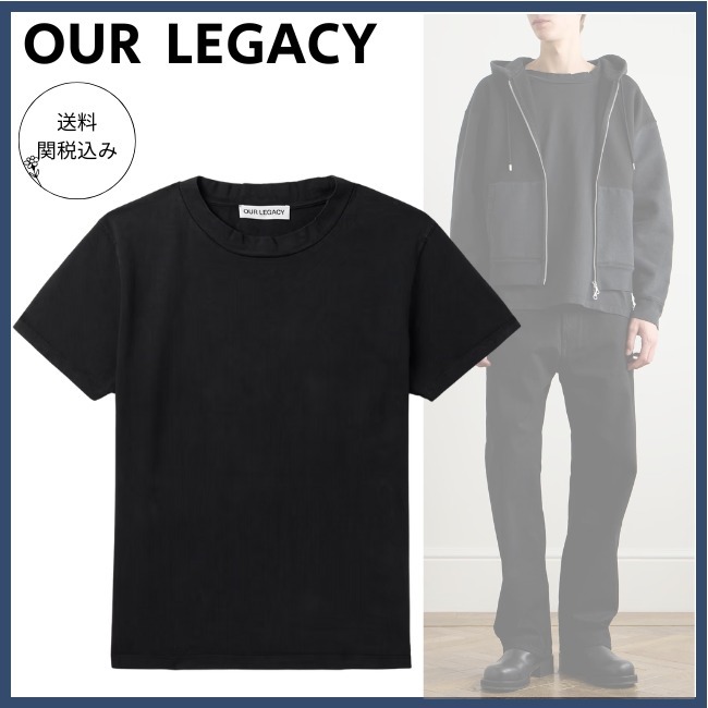 送料関税込【OUR LEGACY 】Bliss ロゴアップリケ Tシャツ